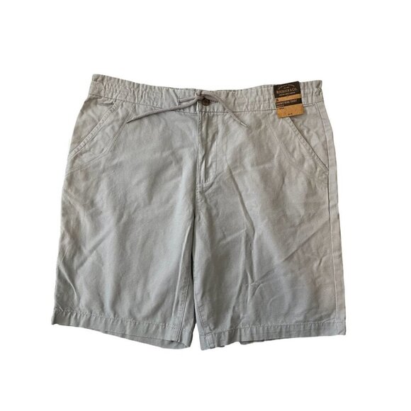 Young Men's Roebuck & Co. Size 38, 10" Inseam, Gray Drawstring Shorts. * - Picture 1 of 6
